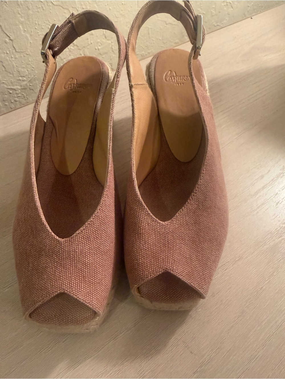 Castaner dolsalia  dusty pink espadrille 36/6 like new
